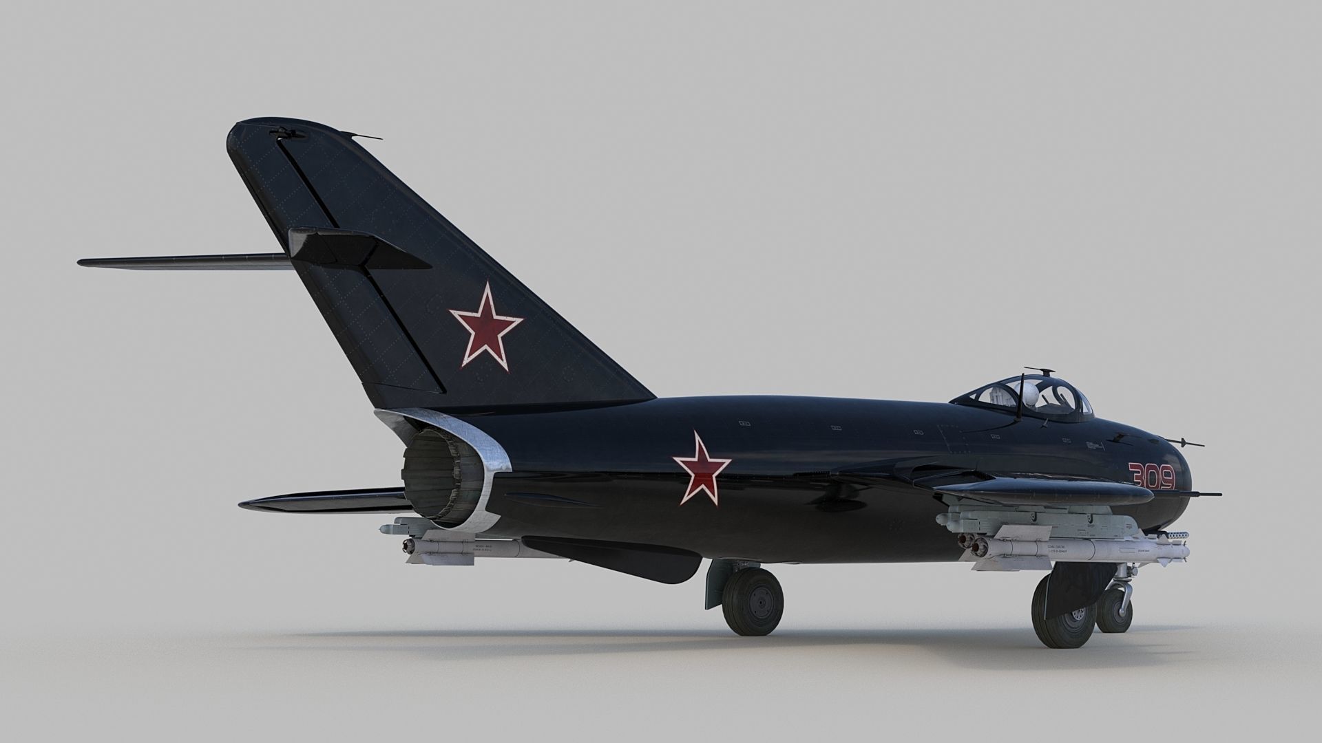 Mig 17 3D model_5
