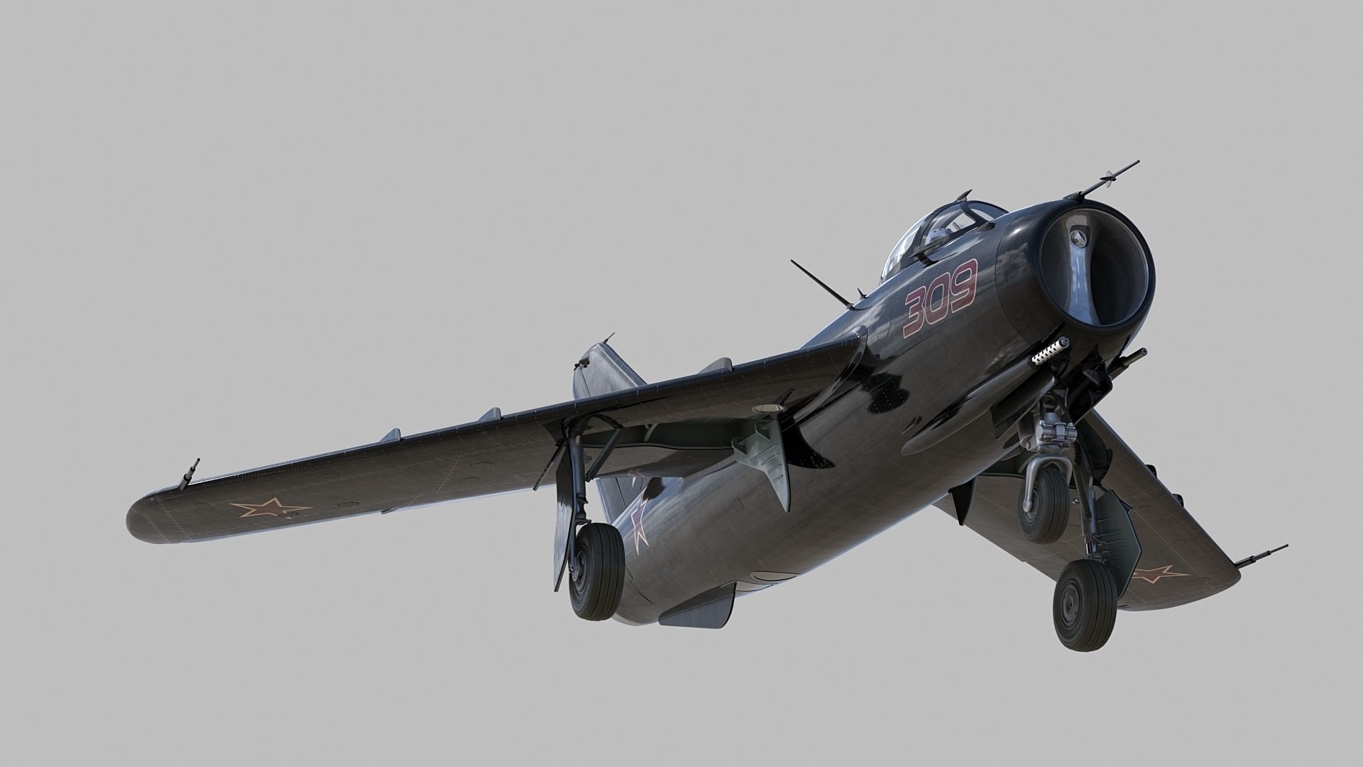 Mig 17 3D model_0