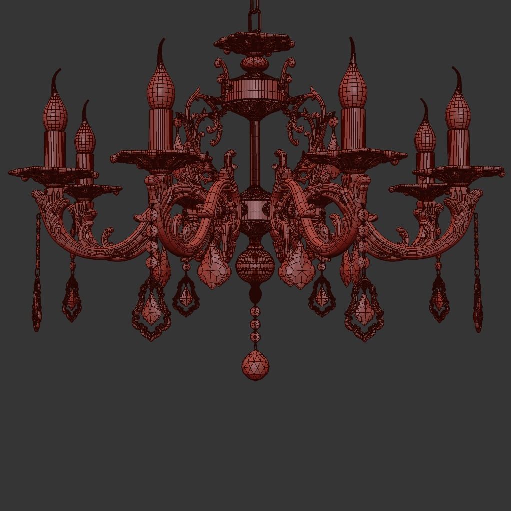  Chandelier Falcone e 1 1 8 600 CG 3D model_2