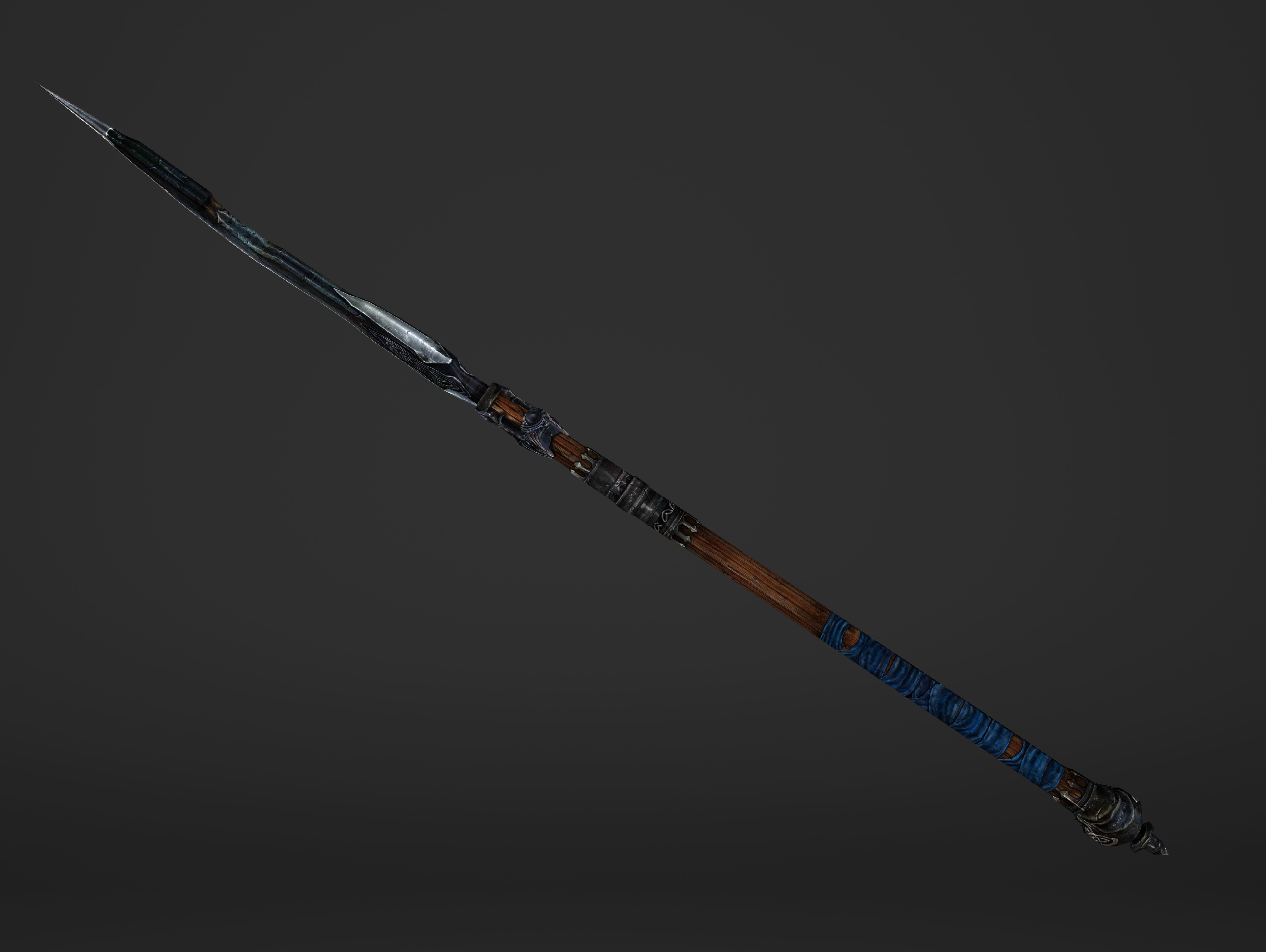 Saw Spear Head Low-poly 3D model_16