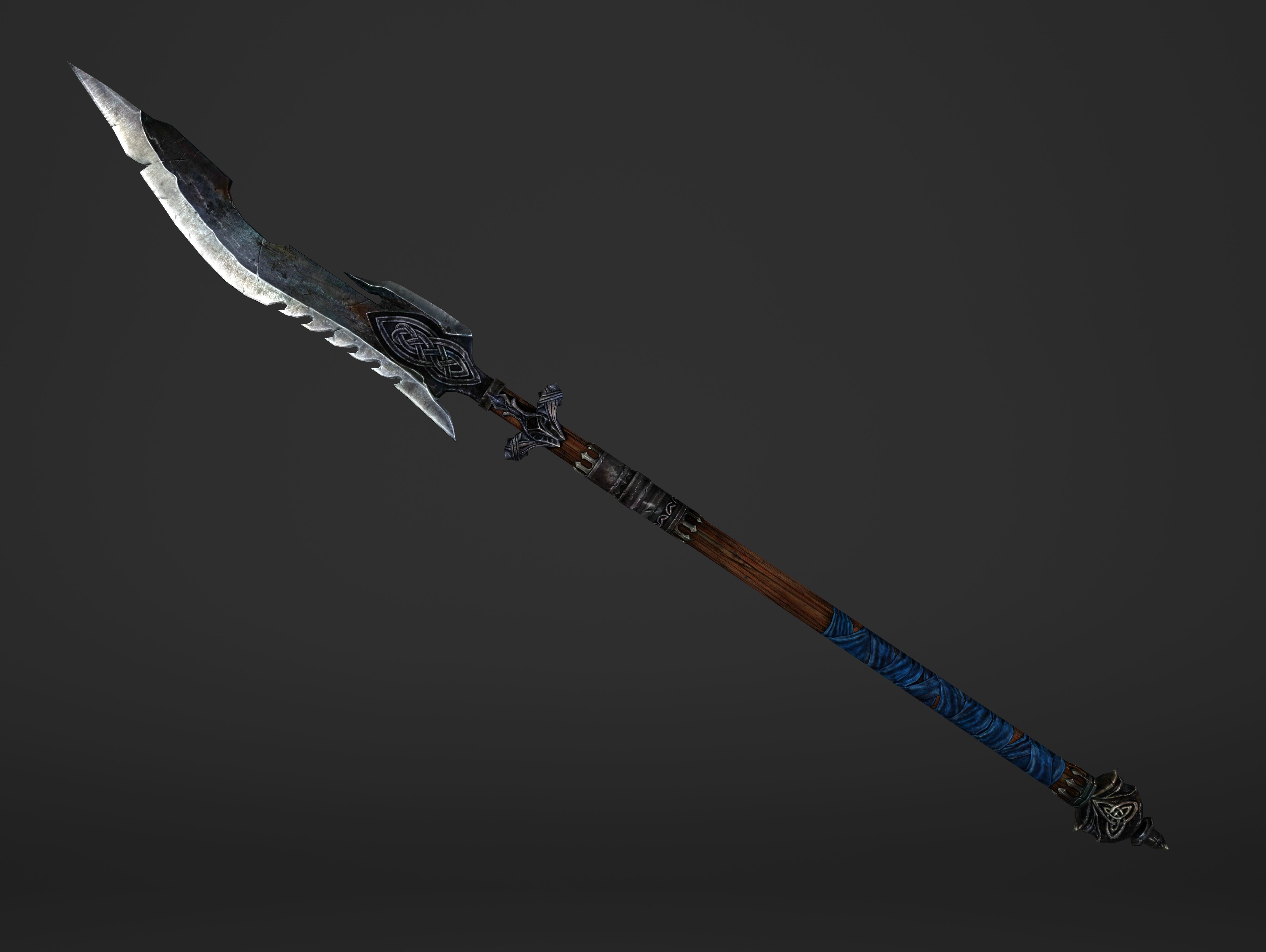 Saw Spear Head Low-poly 3D model_20