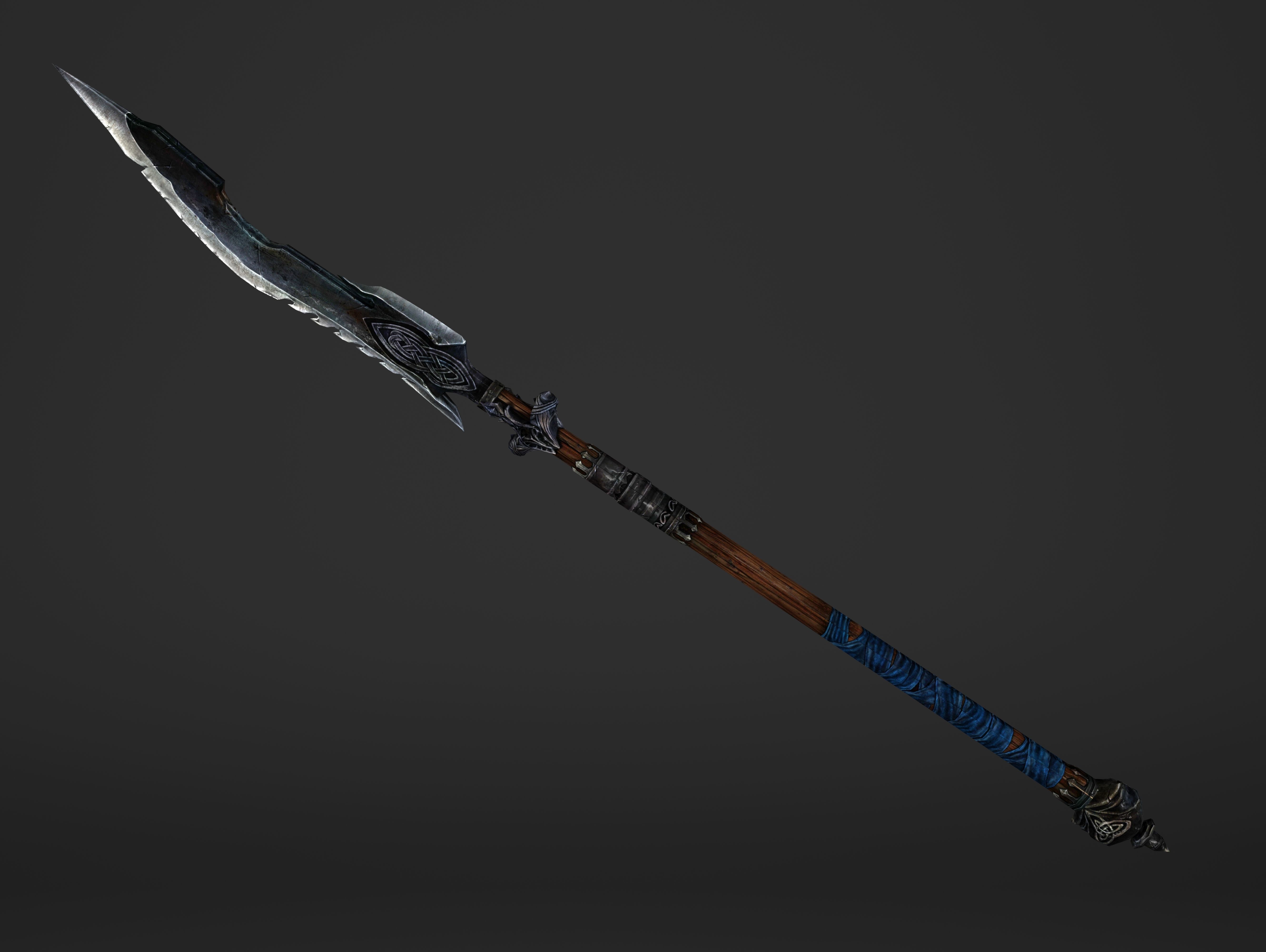 Saw Spear Head Low-poly 3D model_18