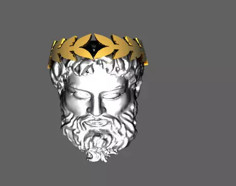 zeus ring 21mm 3D print model_0