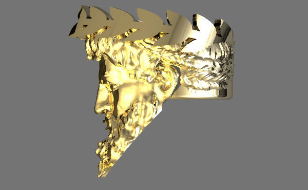 zeus ring 21mm 3D print model_9