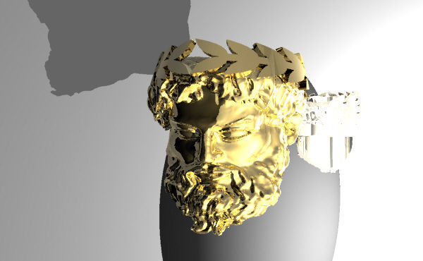 zeus ring 21mm 3D print model_10