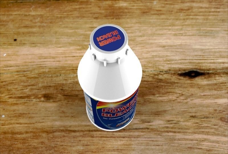 Bleaching liquid Bottle 3D model_4