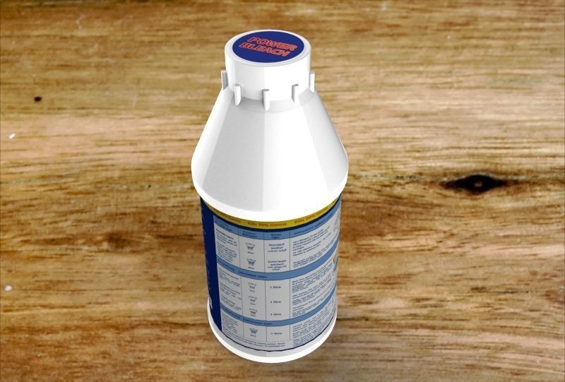 Bleaching liquid Bottle 3D model_2