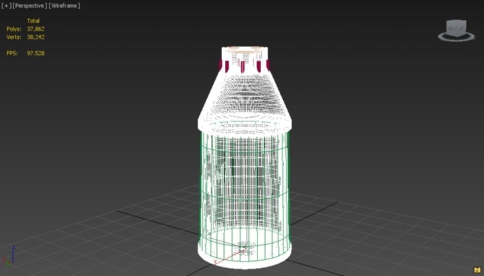 Bleaching liquid Bottle 3D model_6