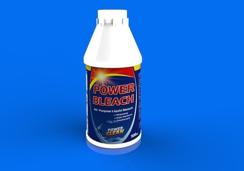 Bleaching liquid Bottle 3D model_1