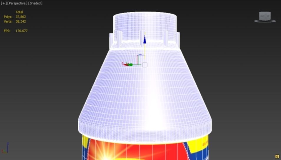 Bleaching liquid Bottle 3D model_8