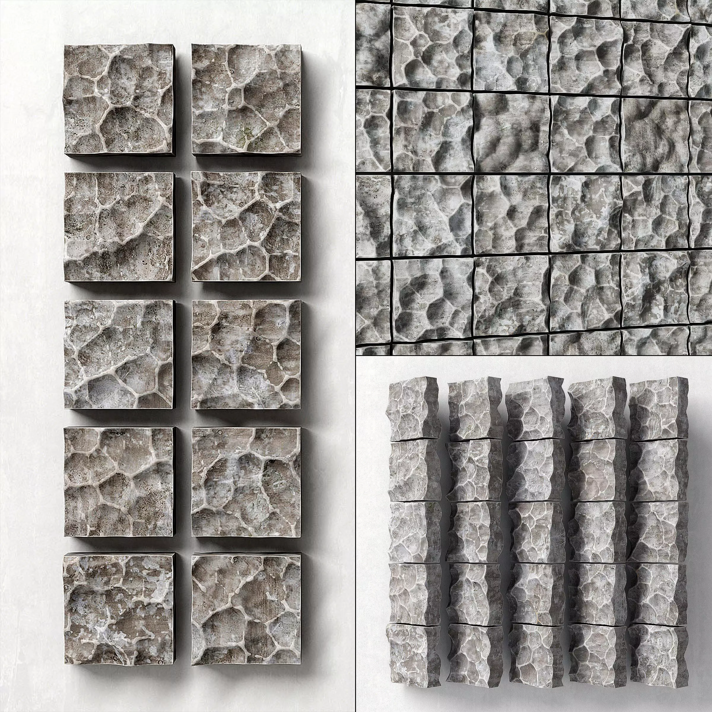 Panel rock stone 3D model