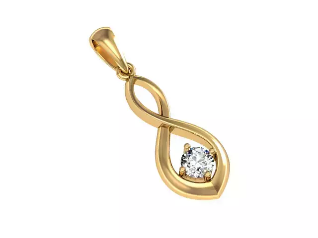 Pendant eight 3D print model