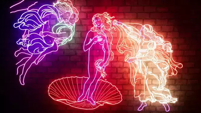 The birth of Venus in Neon