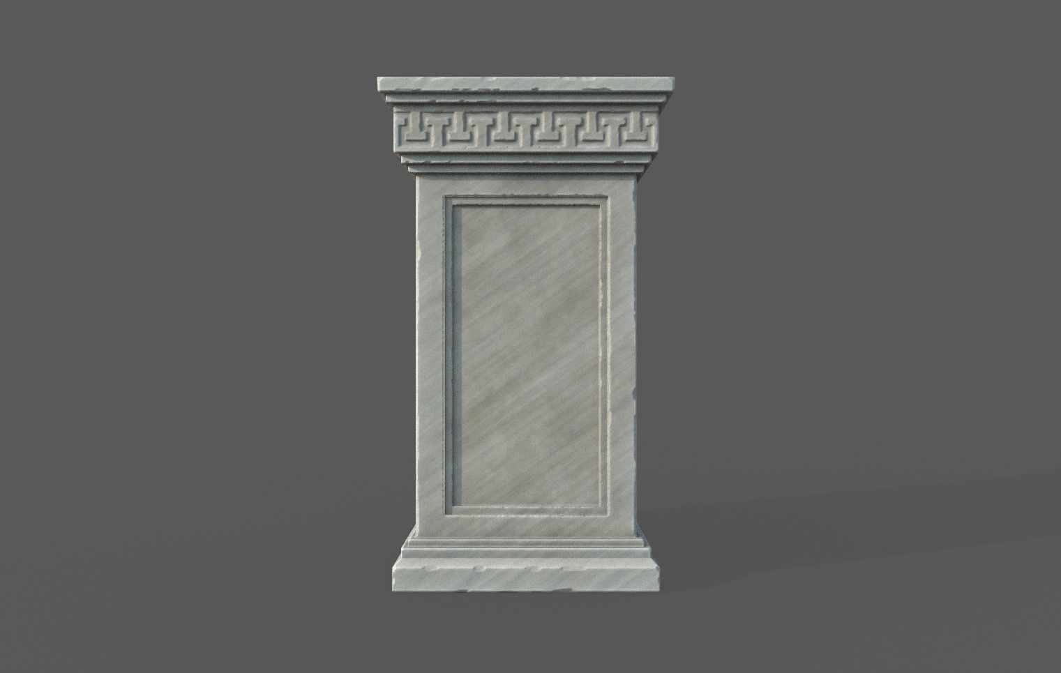 Roman Statue Holder Decoration Low-poly 3D model_3