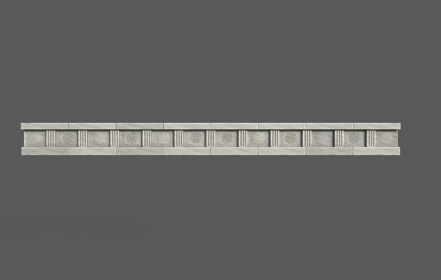 Roman Temple Low-poly 3D model_10