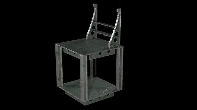 Sci-Fi Desk Free low-poly 3D model