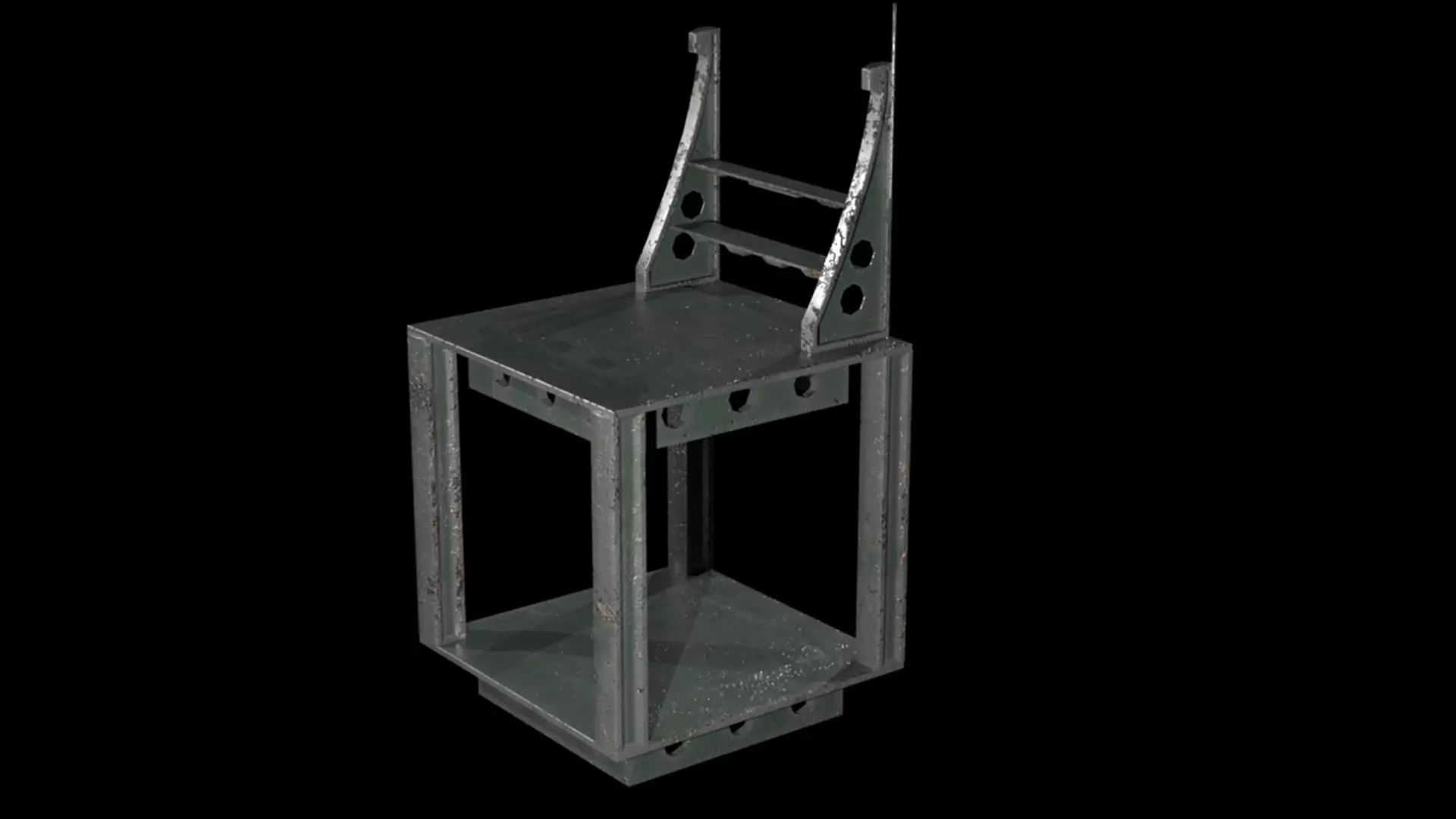 Sci-Fi Desk Free low-poly 3D model