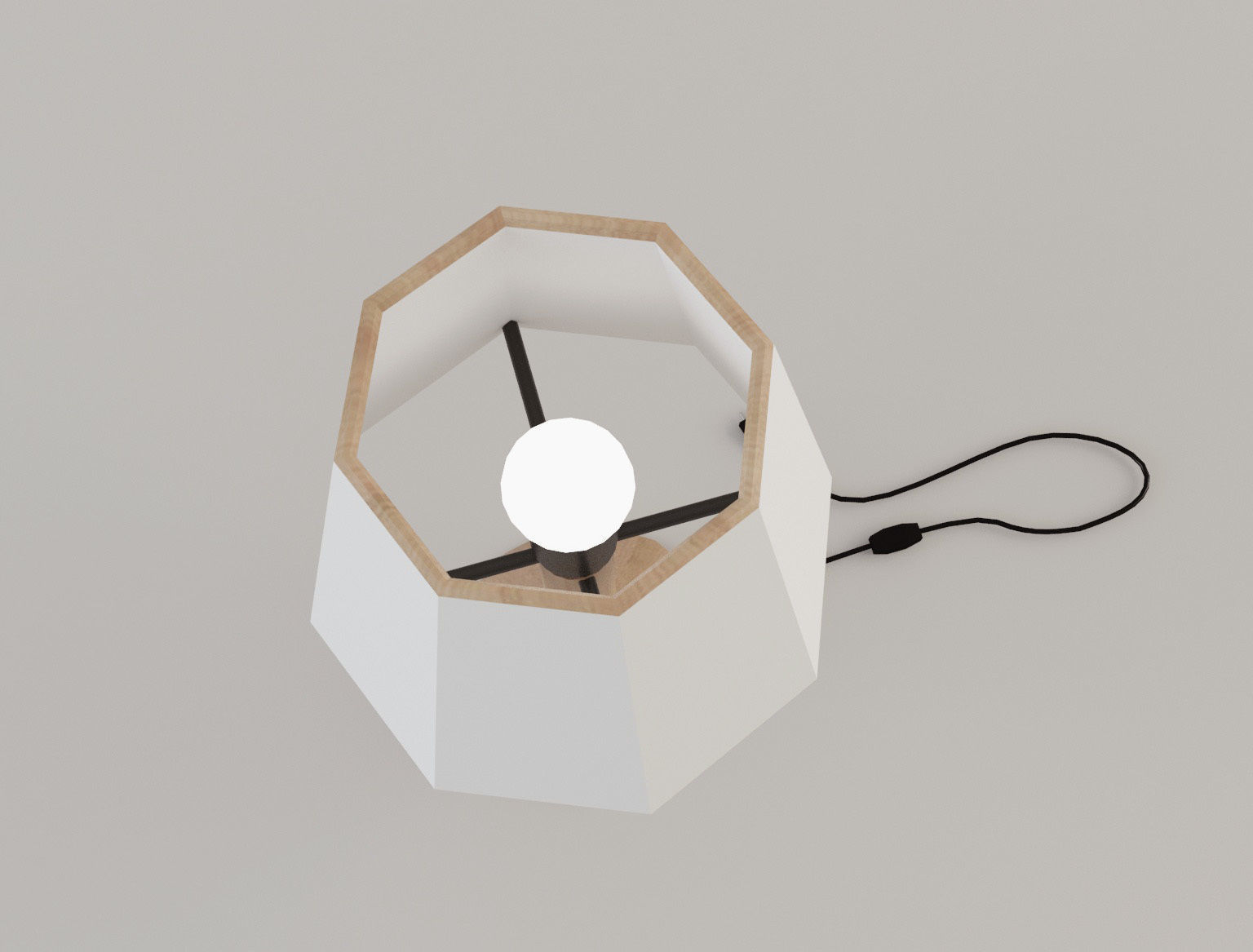 Modern Lamp 5 lowpoly Low-poly 3D model_4