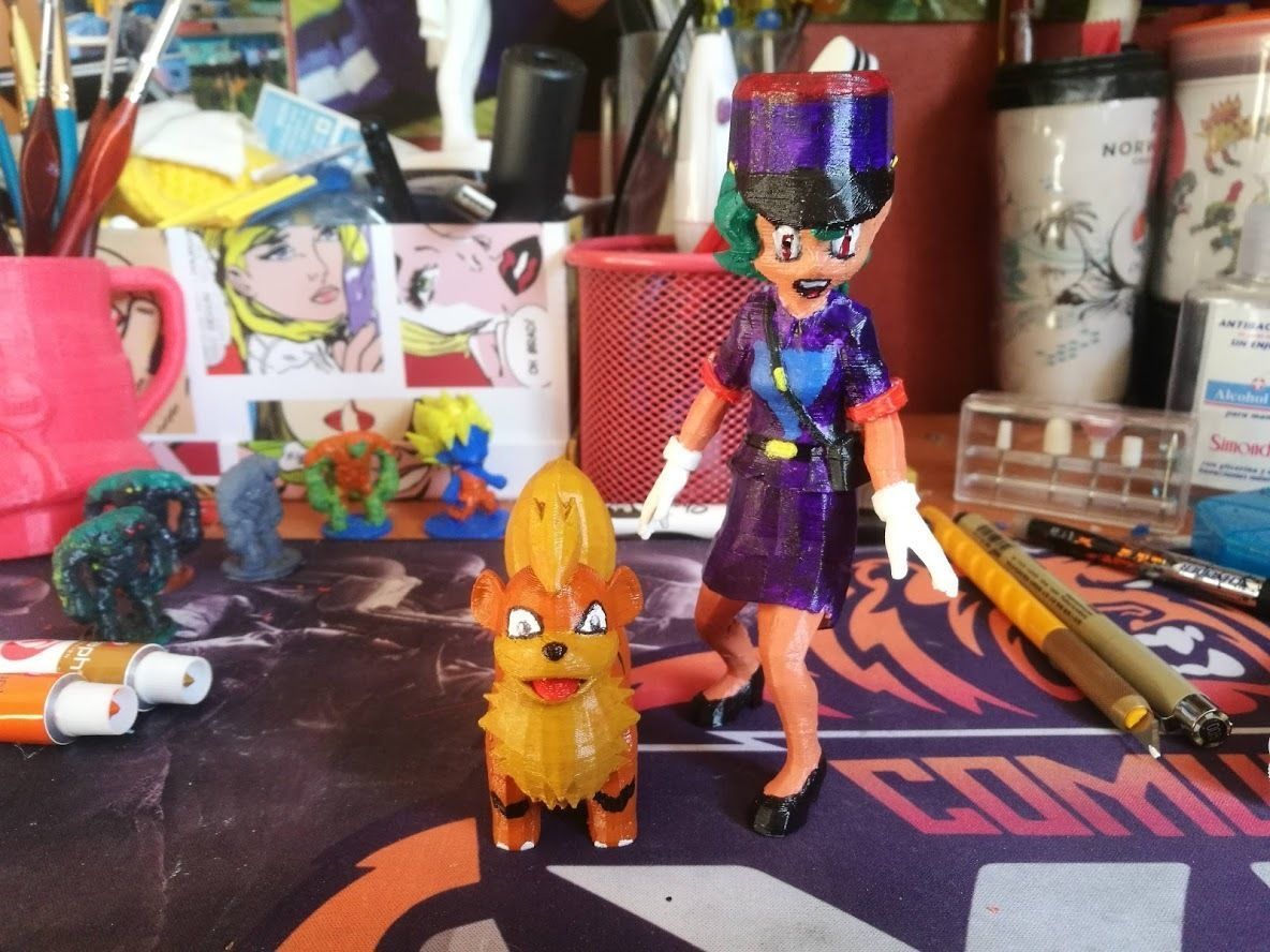 Officer Jenny from pokemon saga 3D print model_8
