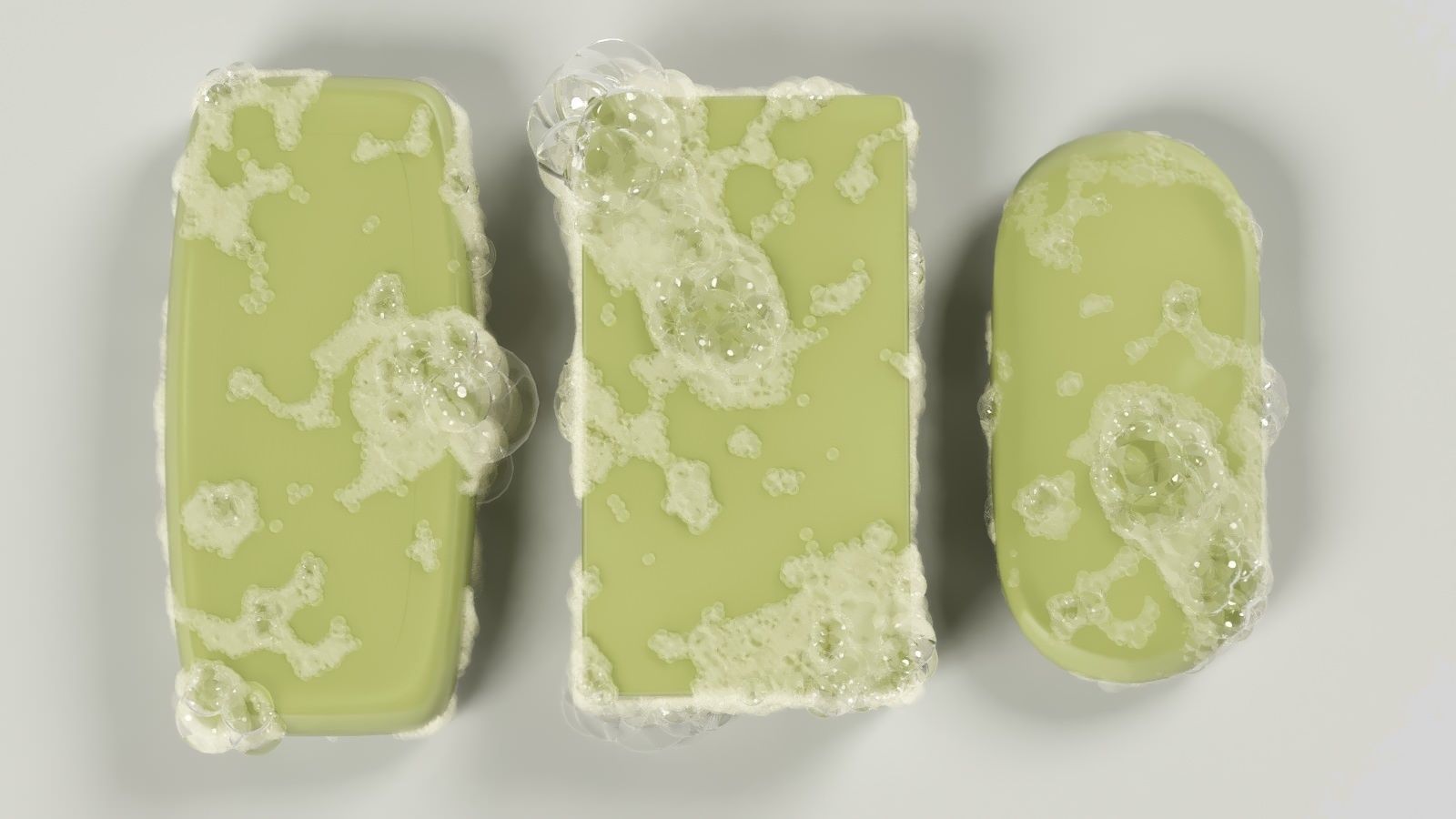 soap and foam 3D model_4
