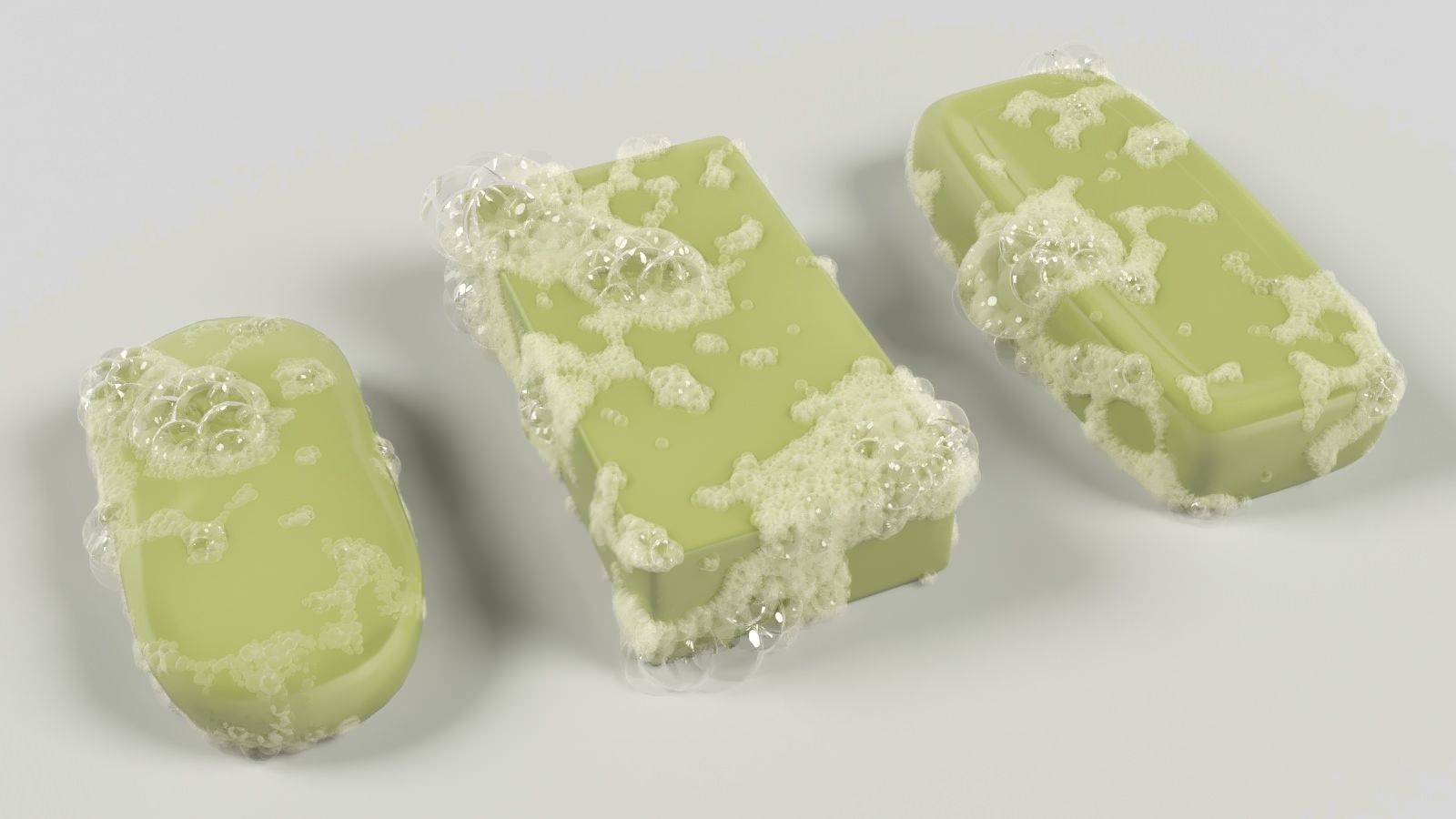 soap and foam 3D model_3