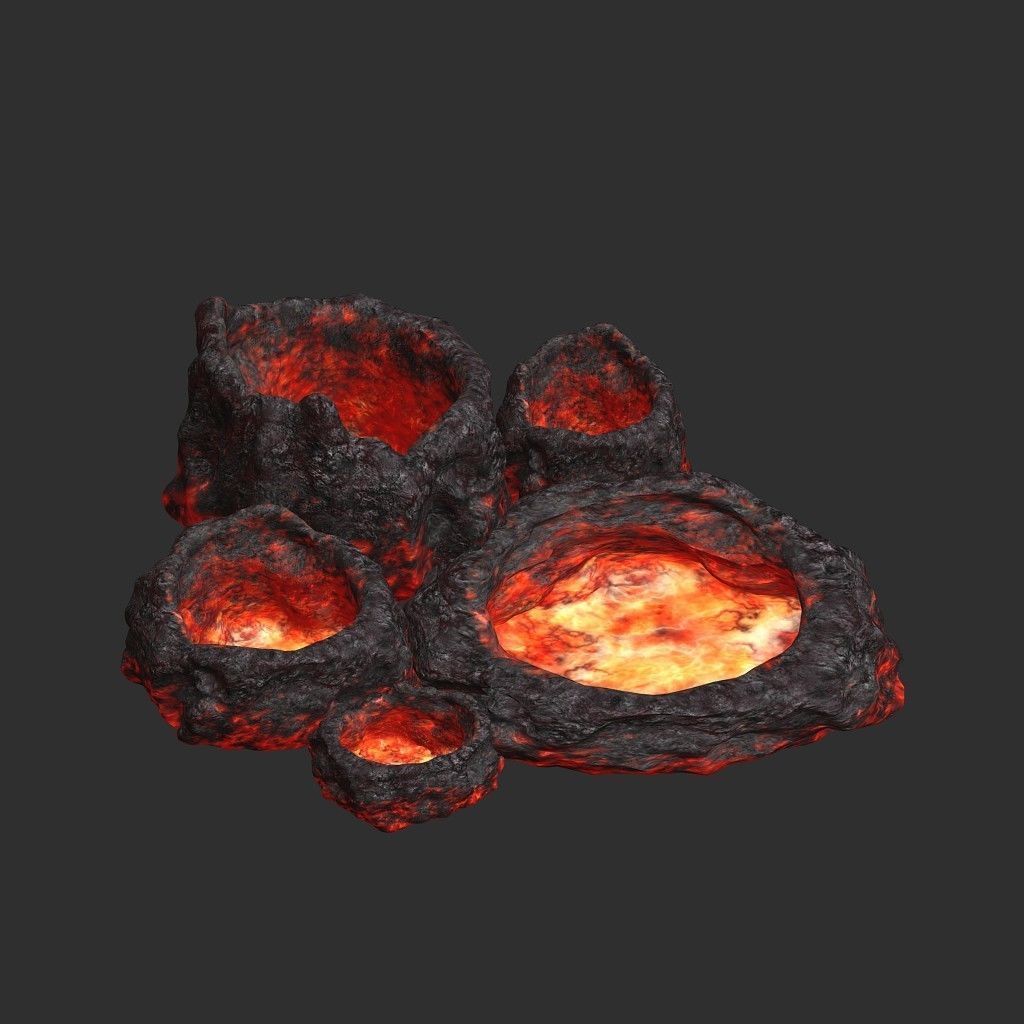 Lava Tubes 3D model_8