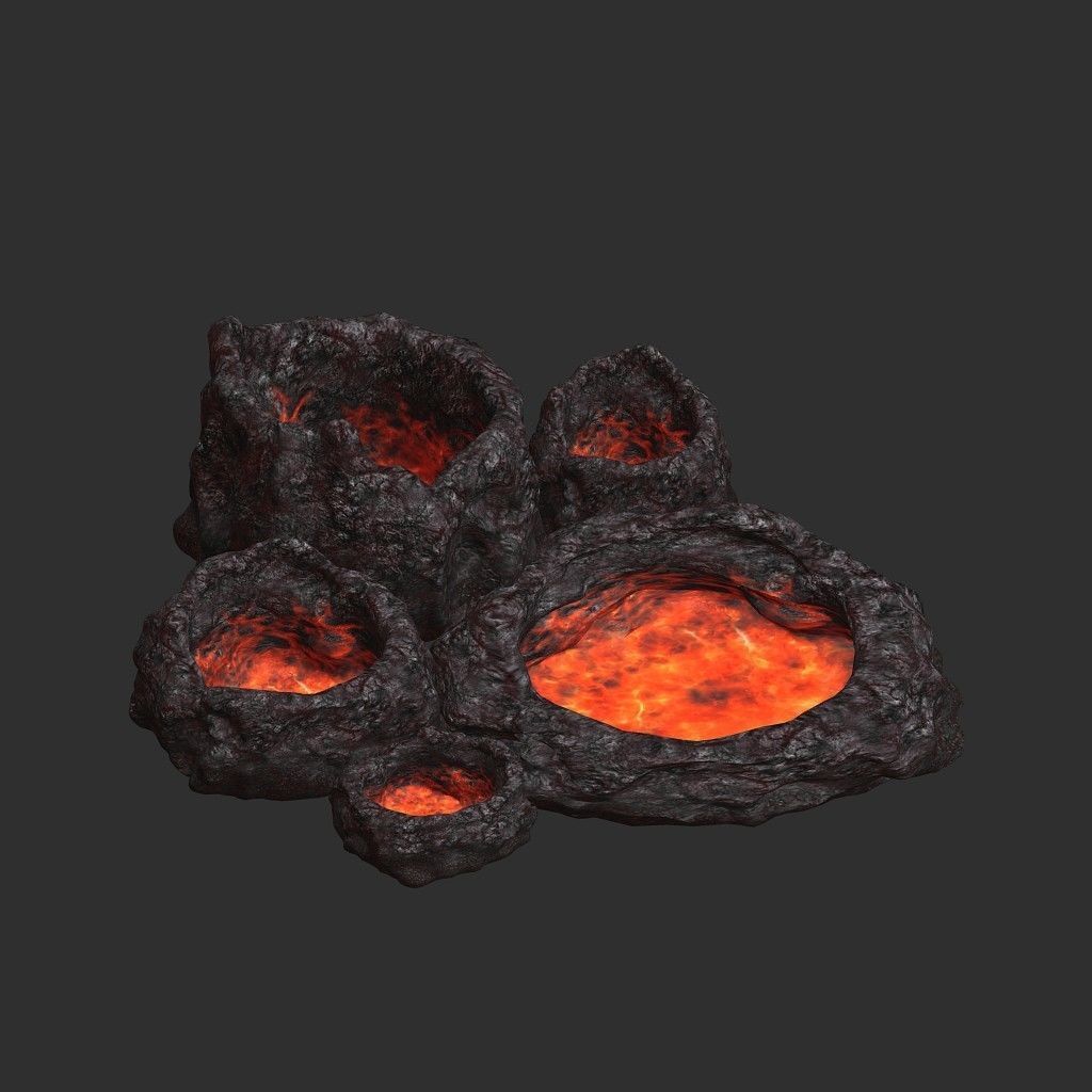 Lava Tubes 3D model_7