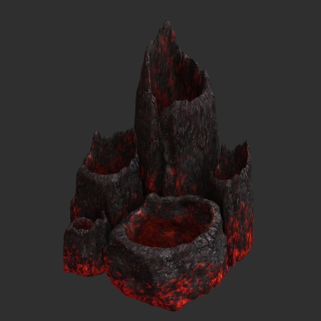 Lava Tubes 3D model_2