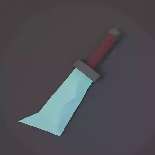 Low Poly Sword 02