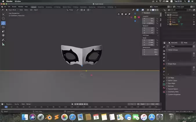 Hand Made Mask 3D model