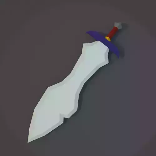 Low Poly Sword 06