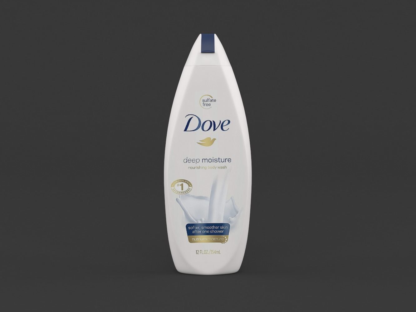 Dove Shampoo 3D model_1