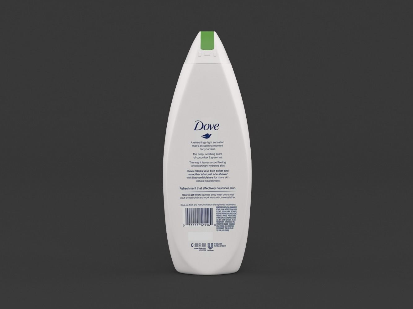 Dove Shampoo 3D model_8