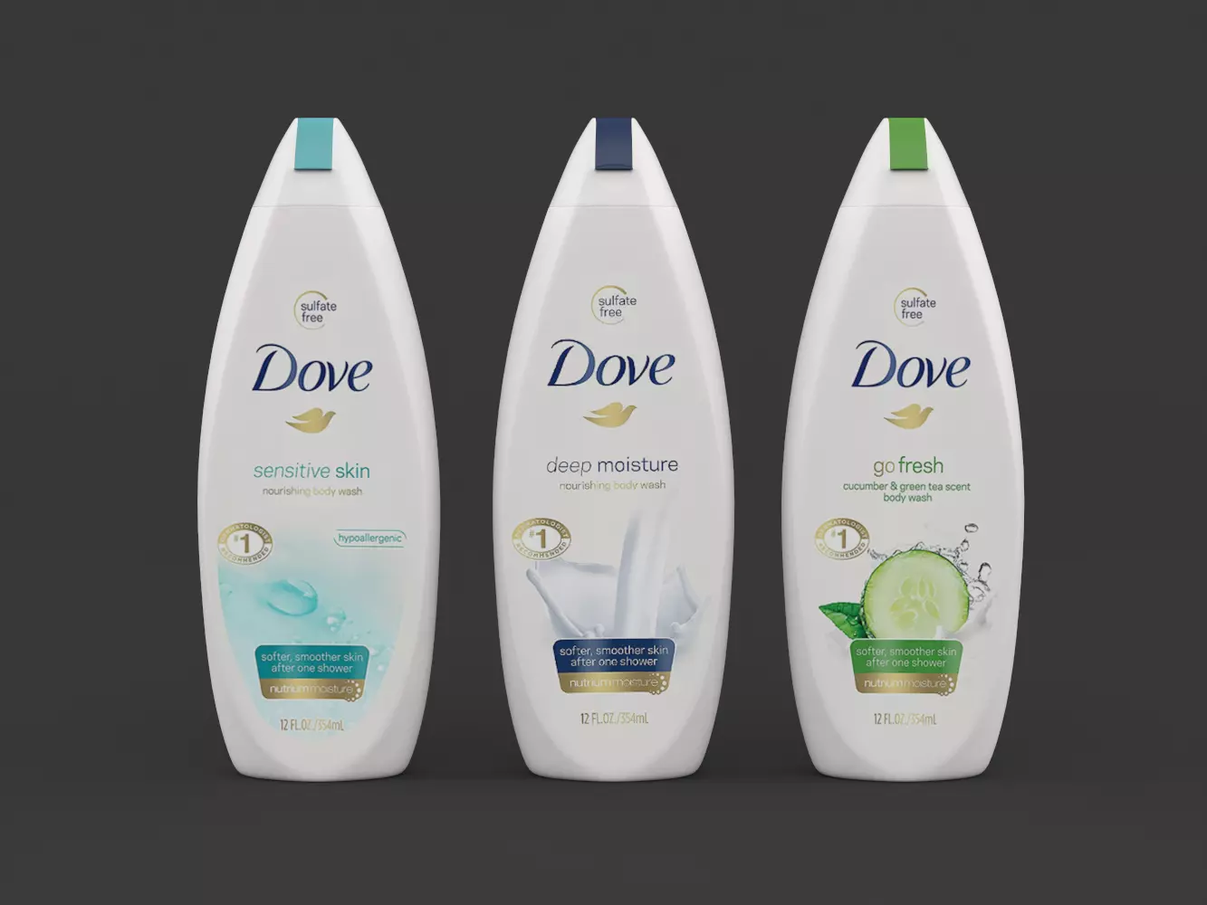 Dove Shampoo 3D model_0