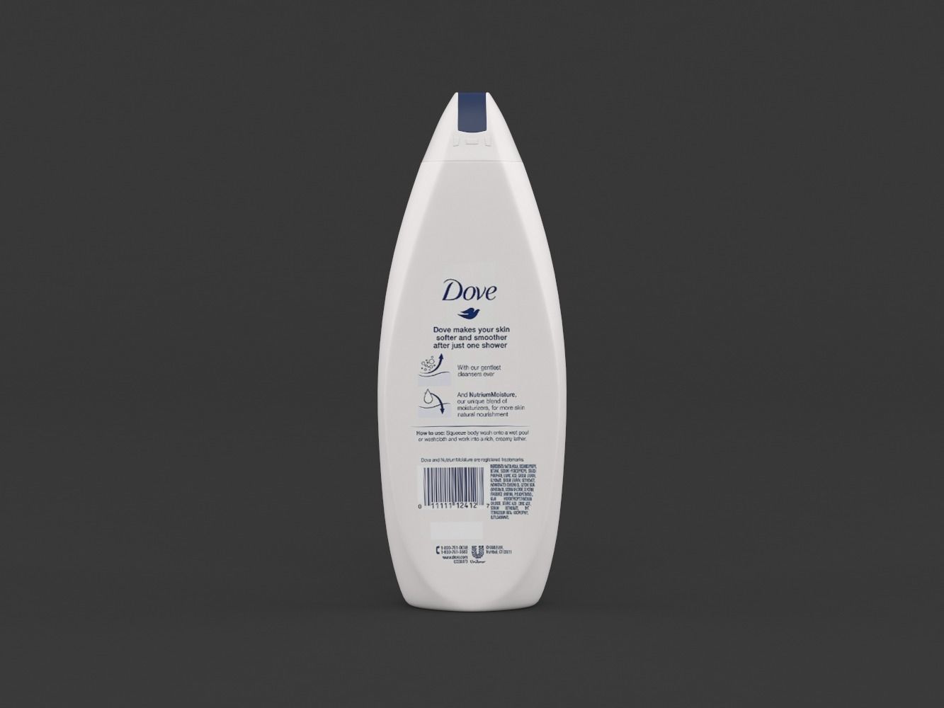 Dove Shampoo 3D model_2
