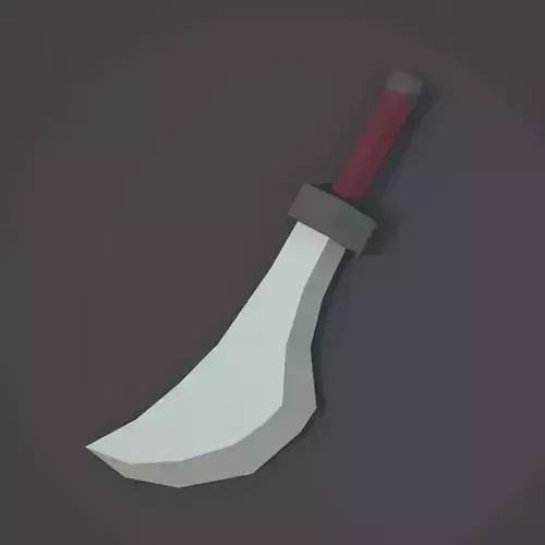 Low Poly Sword 08