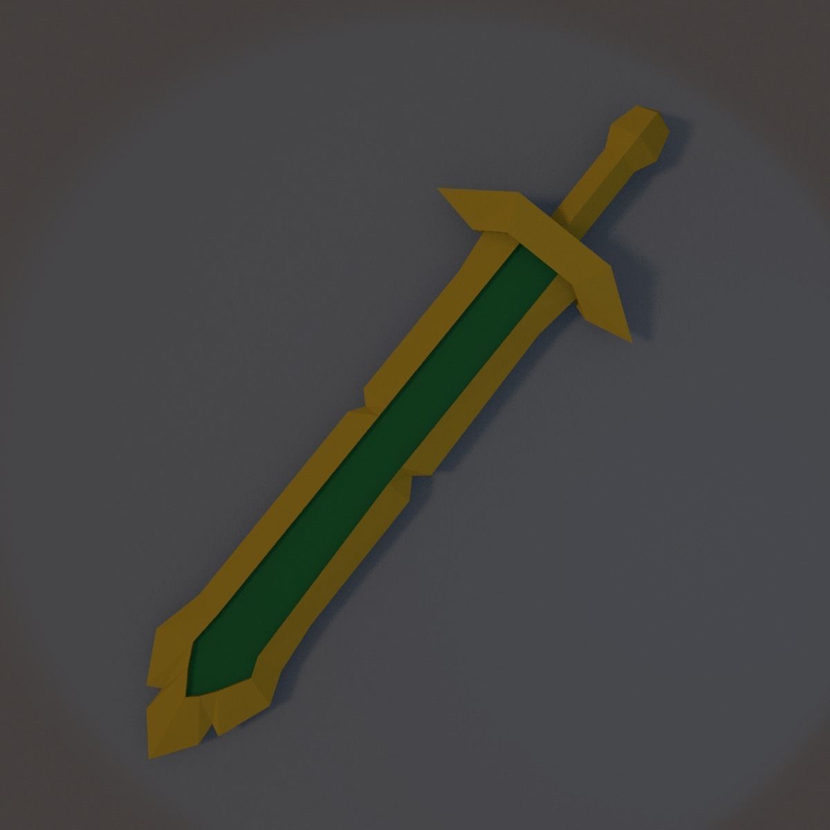 Low Poly Sword Pack Low-poly 3D model_5
