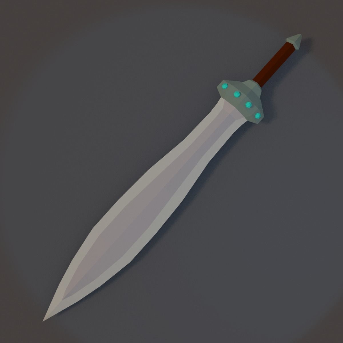 Low Poly Sword Pack Low-poly 3D model_3