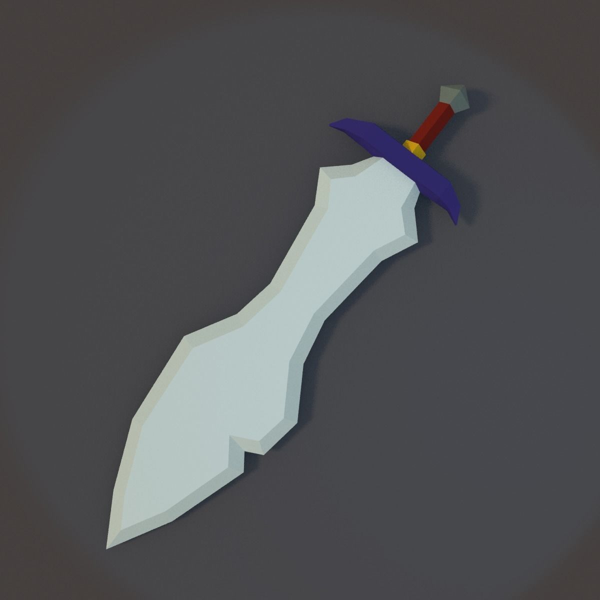 Low Poly Sword Pack Low-poly 3D model_6