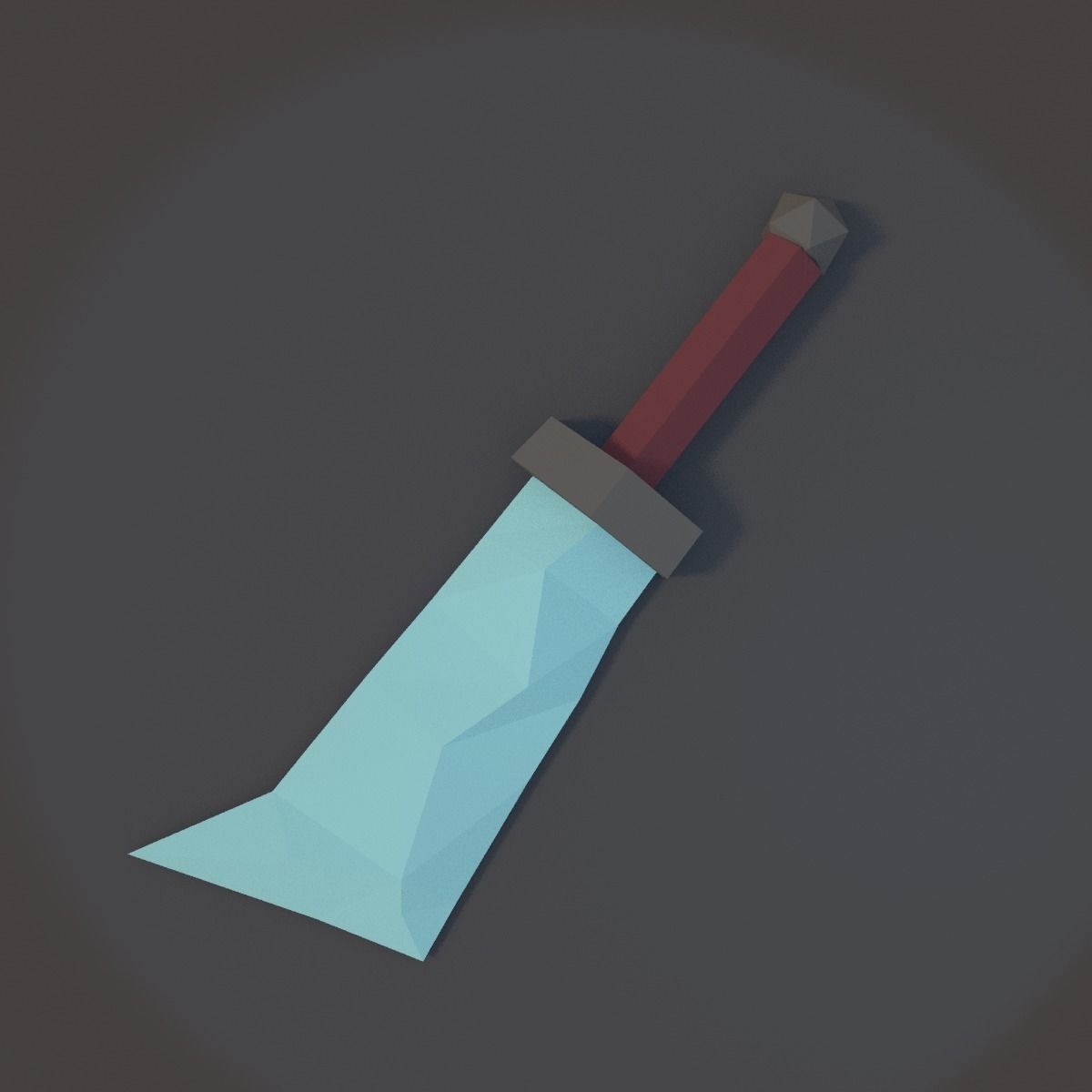 Low Poly Sword Pack Low-poly 3D model_2