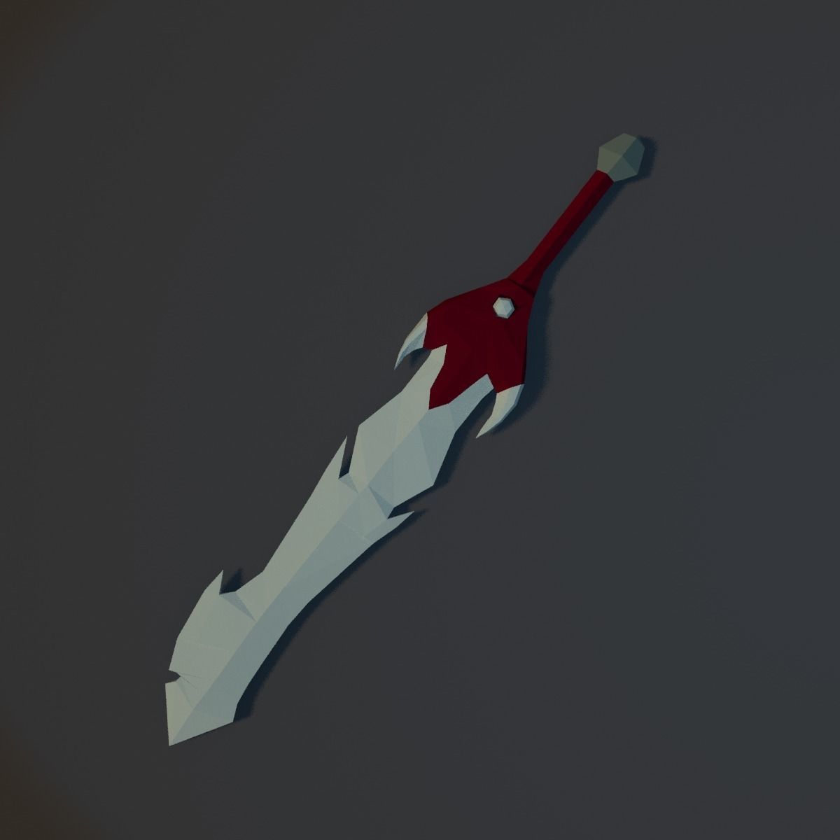 Low Poly Sword Pack Low-poly 3D model_1