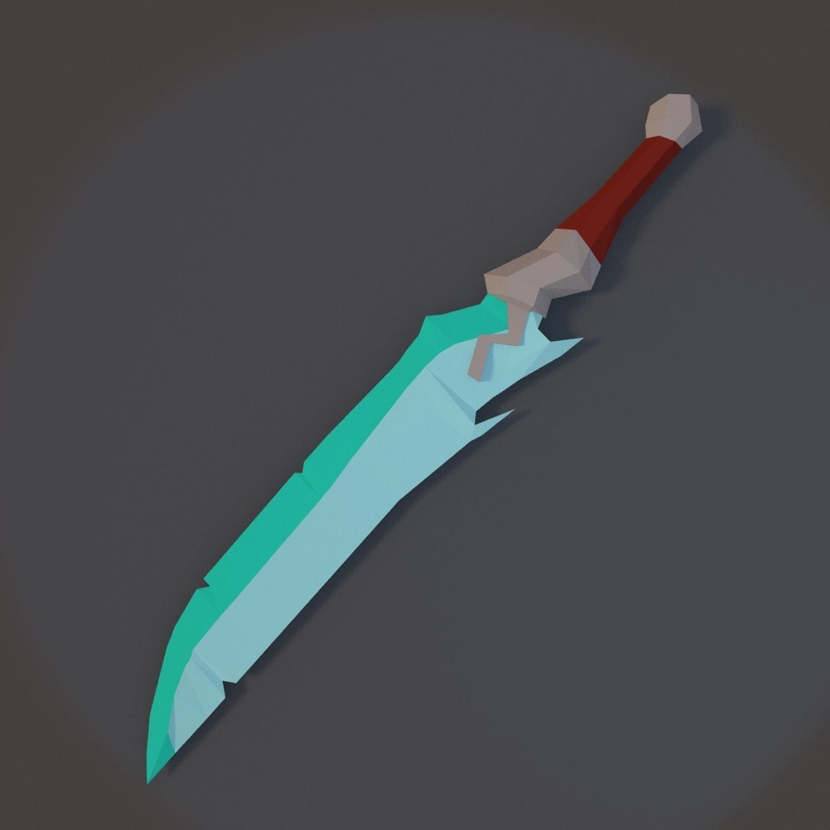 Low Poly Sword Pack Low-poly 3D model_4