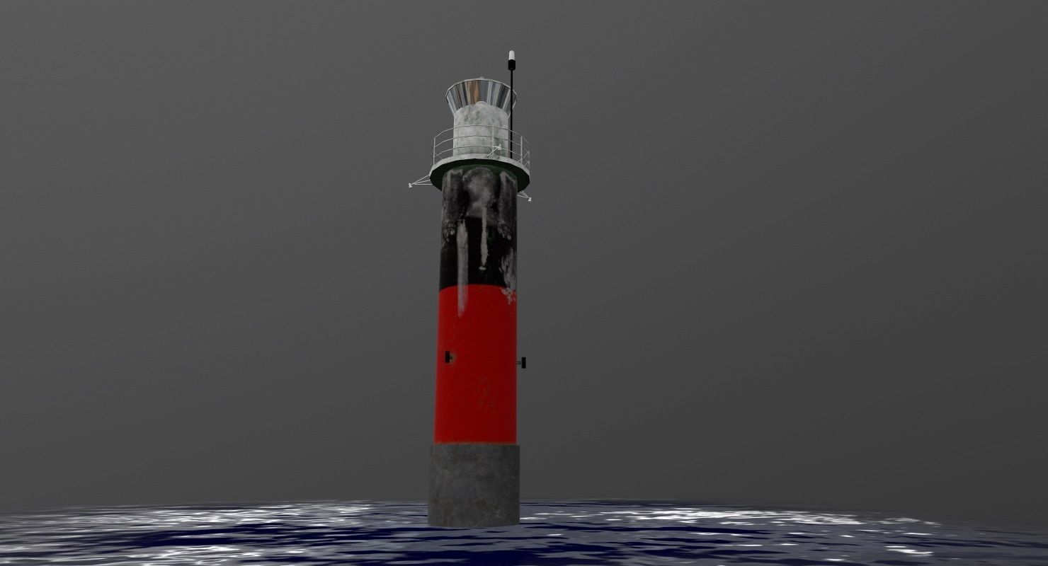 Light House Pinhatten Low-poly 3D model_2