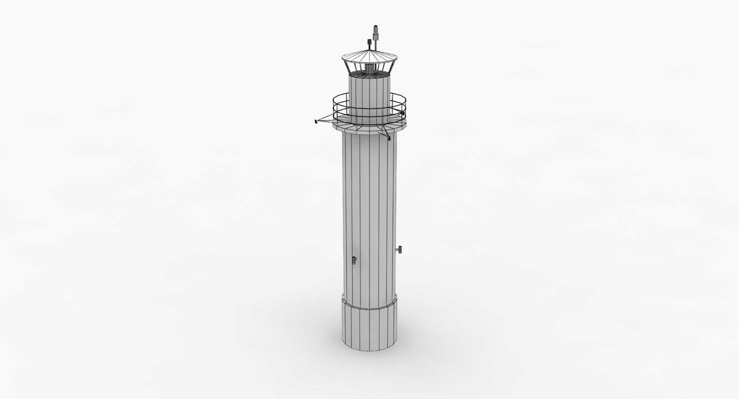 Light House Pinhatten Low-poly 3D model_7