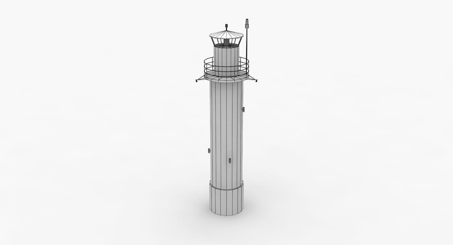Light House Pinhatten Low-poly 3D model_6