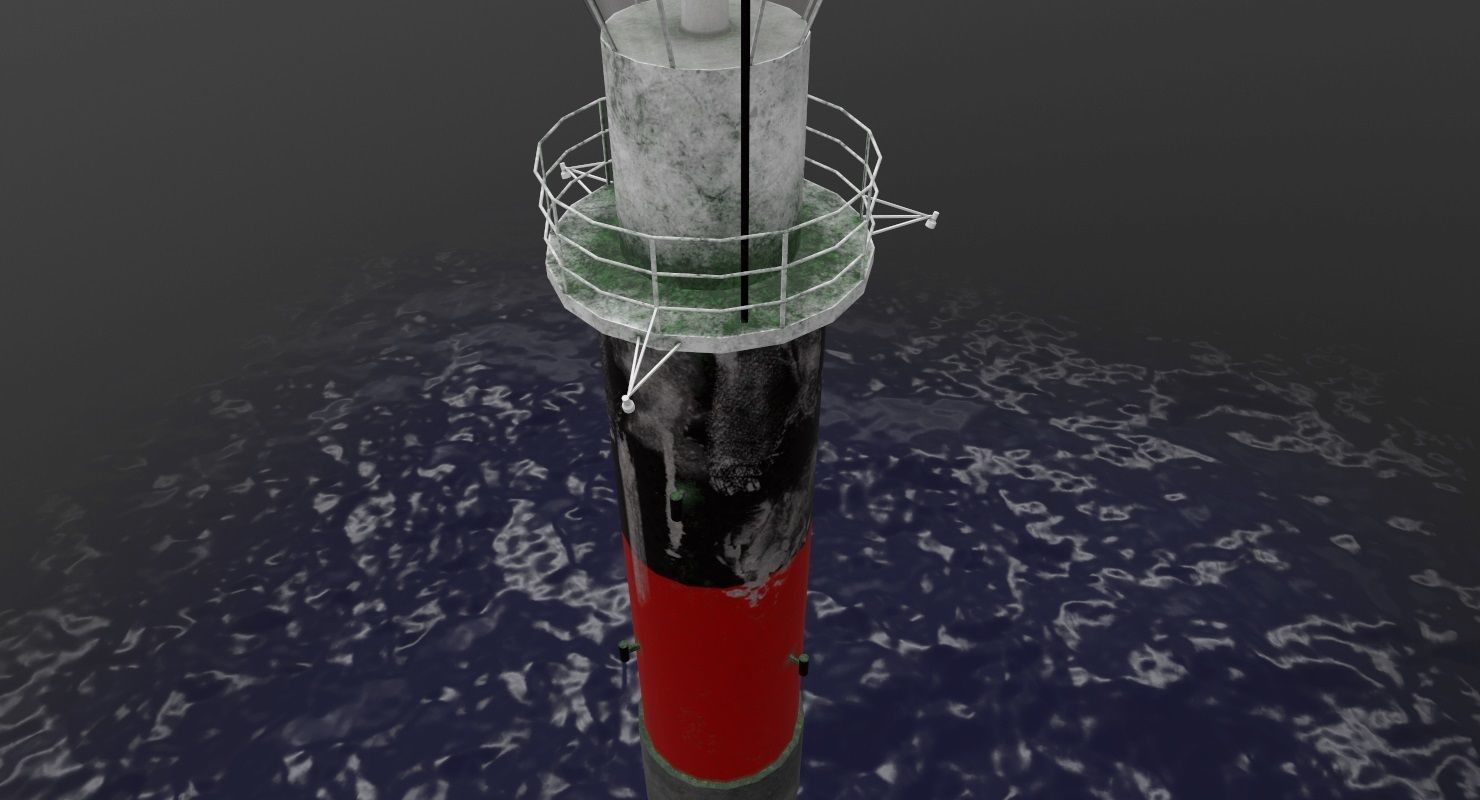 Light House Pinhatten Low-poly 3D model_3