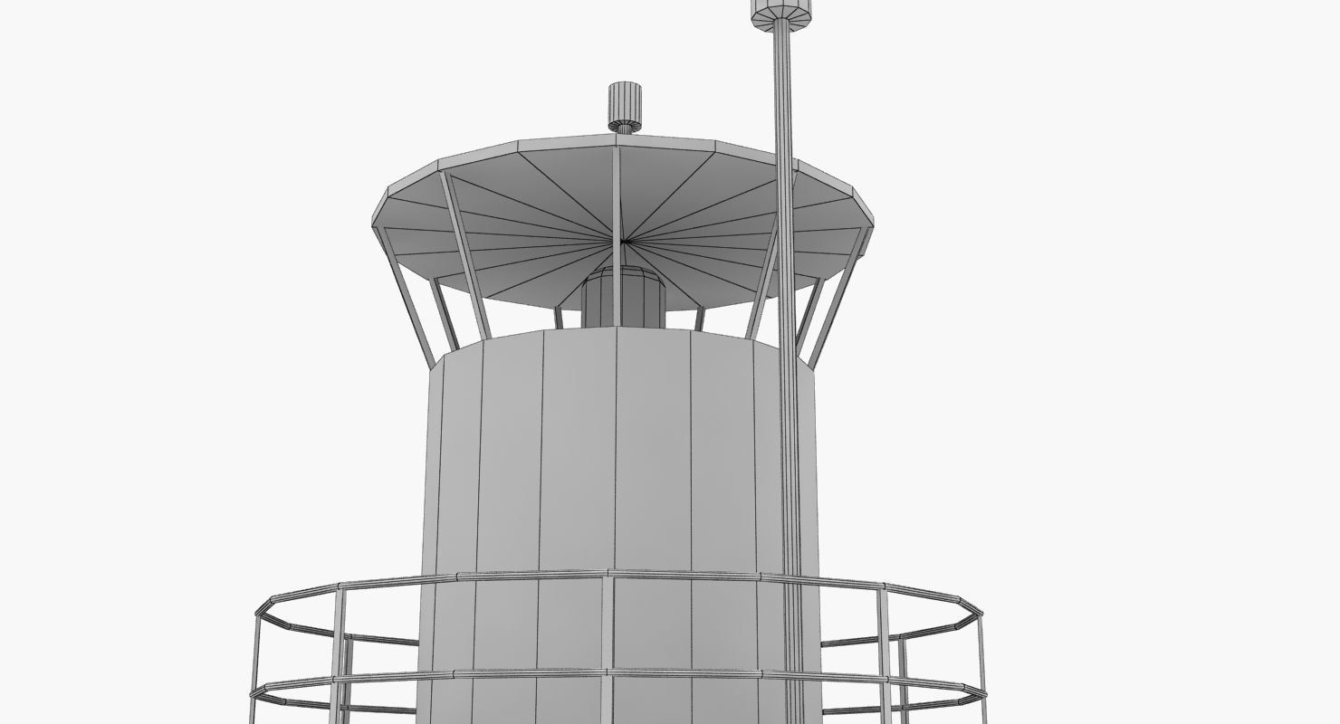 Light House Pinhatten Low-poly 3D model_11