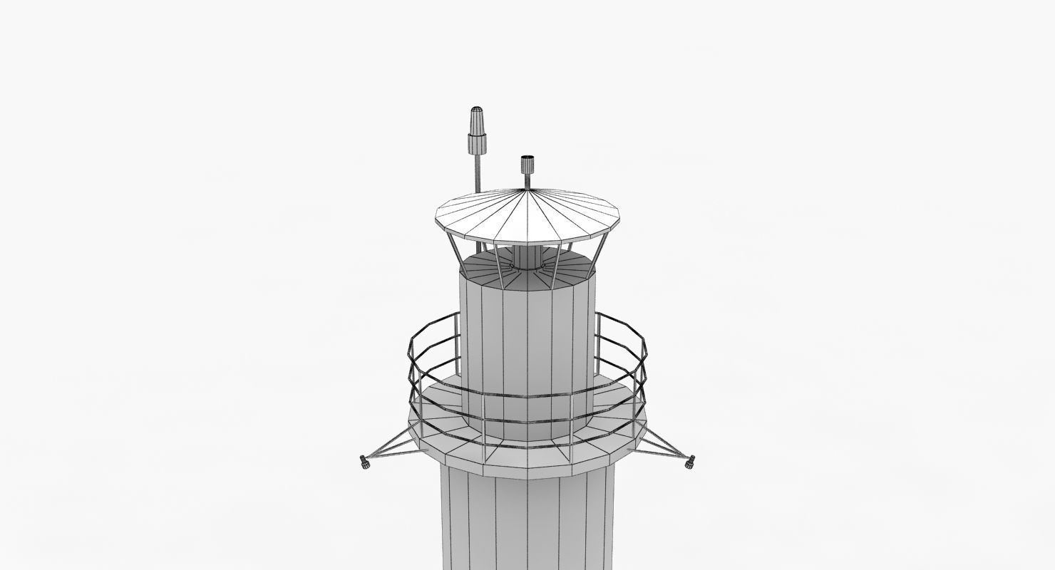 Light House Pinhatten Low-poly 3D model_8