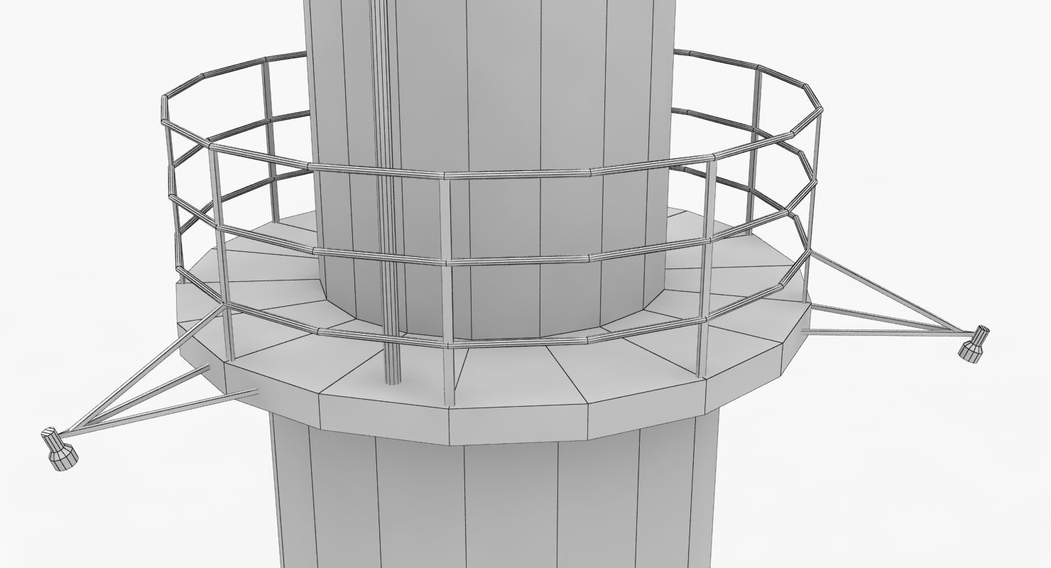 Light House Pinhatten Low-poly 3D model_10