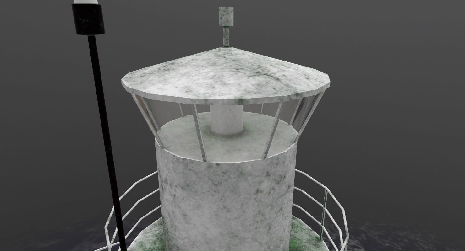 Light House Pinhatten Low-poly 3D model_4